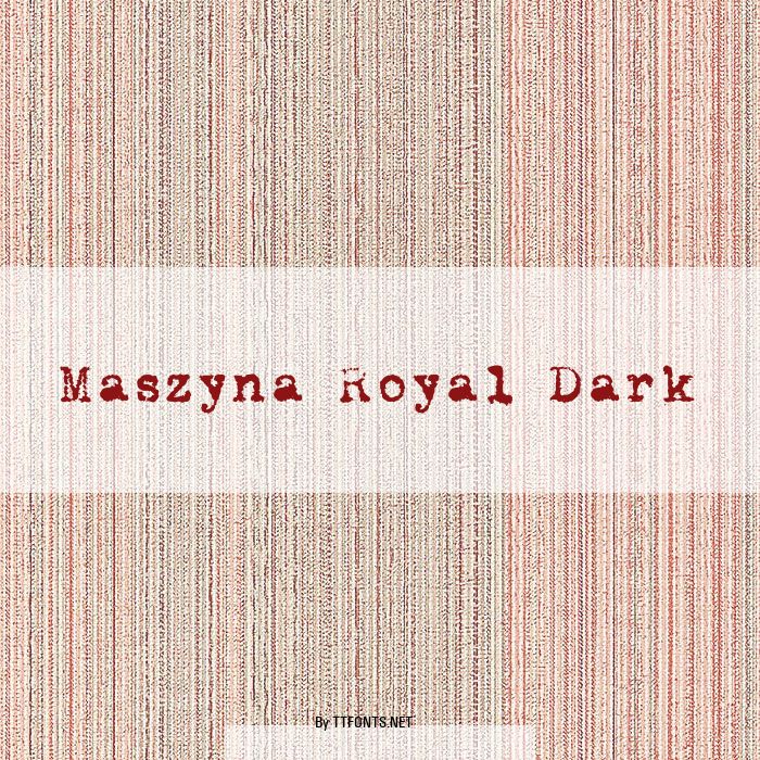 Maszyna Royal Dark example
